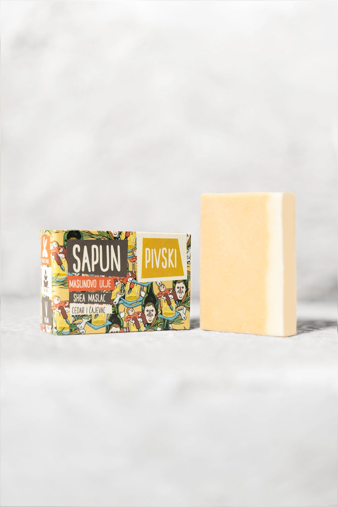 Olive oil soap with the addition of beer Beer soap