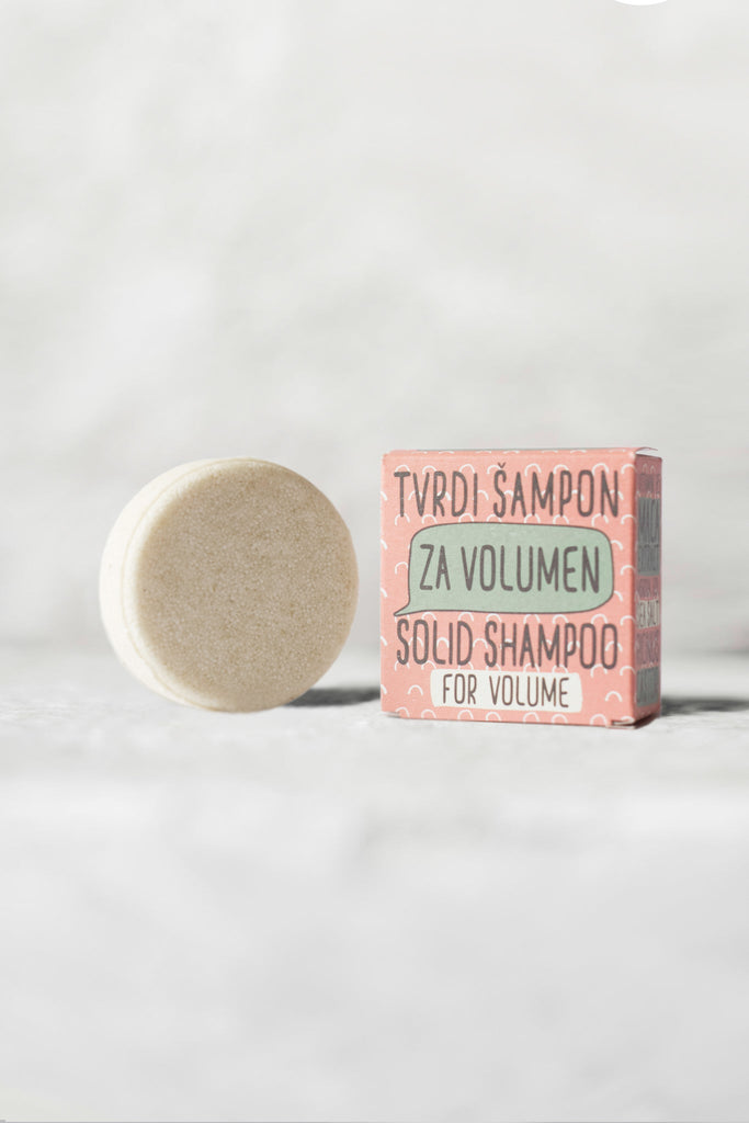 Solid Hair Shampoo for Volume & Strengthening Hair [Maca Extract, Sea Salt & Ricinus]